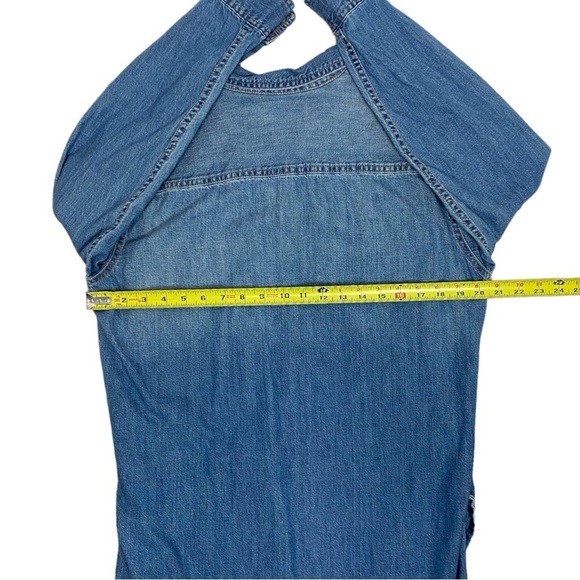 Current Elliott The Twist Denim Button Shirt Dress - Picture 9 of 11